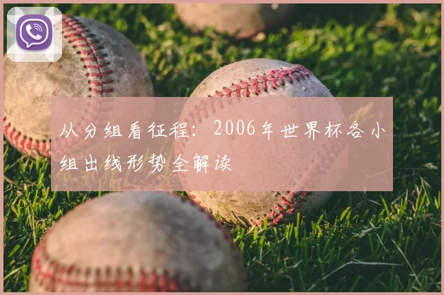 从分组看征程:2006年世界杯各小组出线形势全解读