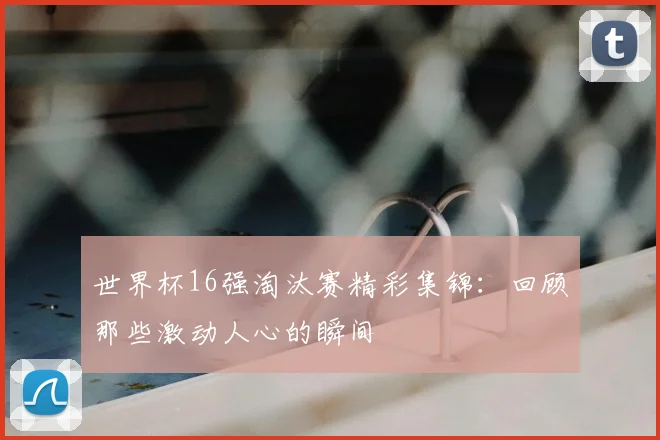 世界杯16强淘汰赛精彩集锦:回顾那些激动人心的瞬间